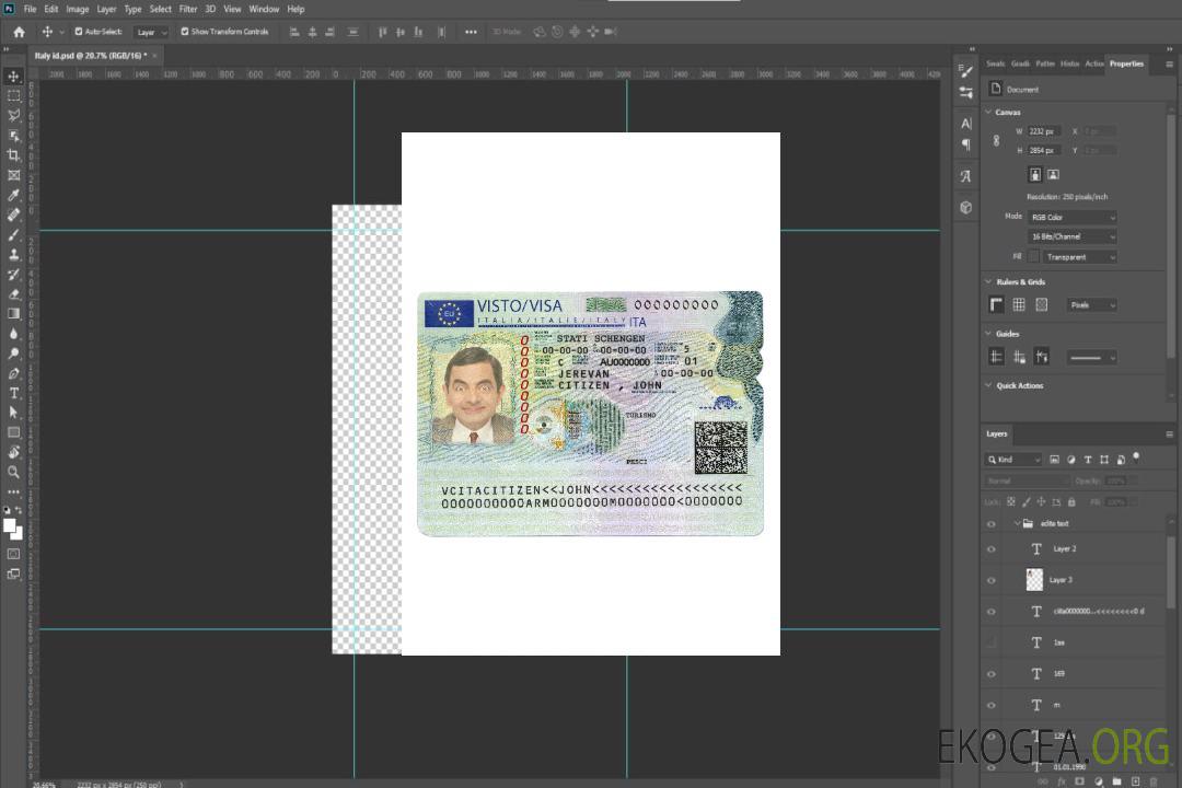 Italie nouveau visa Schengen template Italie nouveau visa Schengen template